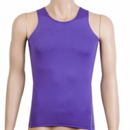 男士健身背心，男紧身运动PRO训练背心（紫色款）