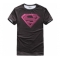 超人紧身短袖T恤（黑底粉标款）